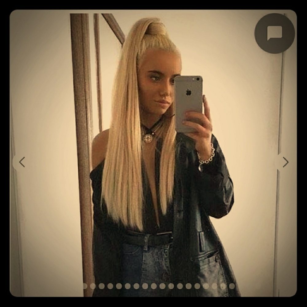 Blonde human hair ponytail 100 human hair!!! 21in